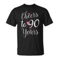 Cheers To 90 Years 90Th Birthday T-Shirt