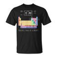 Chemistry Cat Periodic Table Of Elements T-Shirt