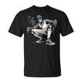 Cholo Chicano Homie Cool Mexican Gangster Skeleton Con Safos T-Shirt