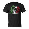 Ciao Bella Italy Flag Italian T-Shirt