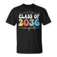 Class Of 2036 Kindergarten First Day Graduation Grow With Me T-Shirt