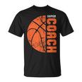 Coach Basket Regalo Baloncesto Entrenadorintage Mejor Entrenador Camiseta unisex