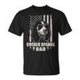 Cocker Spaniel Dad Cool Vintage Retro Proud American T-Shirt