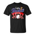 Coffee & Baseball Travel Ball Mom T-Shirt