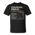 Colerain North Carolina Proud Nutrition Facts T-Shirt
