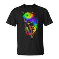 Colores De Camaleón Con Blobs De Color Lindo Arco Iris Camiseta unisex
