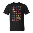 Colorful Ethiopian Alphabet Letters T-Shirt