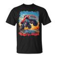 Colorful Monster Truck Jump Big Truck Graphic For Boys Men T-Shirt
