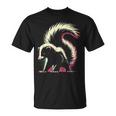Colorful Skunk Vintage Smelly Skunk Squad Street Cat Lover T-Shirt