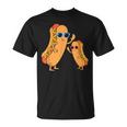 Cool Franks Sausages Weiner Fast Food Sunglasses Hot Dog T-Shirt