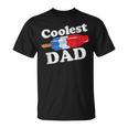 Coolest Dad Popsicle Bomb Retro 80S Pop Fathers T-Shirt