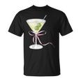 Coquette Bow With Martini Coquette Aesthetic T-Shirt