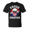 Croatia Men's Zagreb Croatia Hrvatska Black T-Shirt