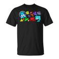 Cute Geometry Video Game Graphic Birthday T-Shirt