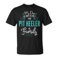 Cute Pit Heeler Family Dog For Men T-Shirt