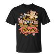 Cute Teddy Bear Never Intrude On A Picnic Toy Cartoon T-Shirt