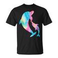 Cute Tie-Dye Dolphin Parent And Child Dolphins T-Shirt