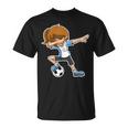 Dabbing Soccer Girl Argentina Argentinian Flag Jersey T-Shirt