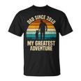 Dad Since 2010 My Greatest Adventure Vintage Father's Day T-Shirt