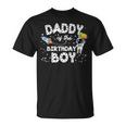 Dad Of The Birthday Astronaut Boy Space Theme Birthday T-Shirt