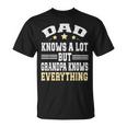 Dad Knows A Lot But Grandpa Know Everything Fathers Day T-Shirt