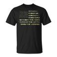 Dad The Man The Myth The Legend Fathers Day Camo Us Flag T-Shirt