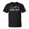 Daddy 2023 Foot Heartbeat Blue And Purple T-Shirt