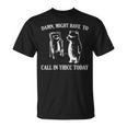 Damn Might Have To Call In Thicc Today Meme Fat Bear T-Shirt