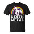Death Metal Unicorn Sarcastic Heavy Metal T-Shirt