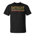 Detroit Michigan Mi Retro Vintage 60'S 70'S 80'S T-Shirt