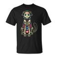 Dia De Los Muertos Dog Sugar Skull Perro Day Of The Dead T-Shirt