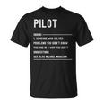 Divertido Título De Trabajo De Pilot Definition Camiseta unisex