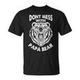 Dont Mess With Papa Bear Dad Vintage Quote Fathers Day T-Shirt