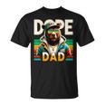 Dope Black Dad Black Dad Bear Black History Month T-Shirt