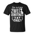 Du Isst Für Zwei Ich Trink Für Drei Werdender Papa T-Shirt