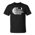 Eat Sleep Baseball Repeat Boys Kid Baseball Player T-Shirt