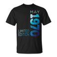 Edición Limitada Mayo 1970 Retro 1970Intage Año 1970 Camiseta unisex