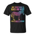 Ehlers Danlos Syndrome Black And White Eds Zebra T-Shirt