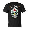 El Jefe Coloré Sucre Calavera Skull Dia De Los Muertos T-Shirt