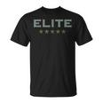 Elite Team 5 Sterne Security Sieger Gewinner Superheld Beste T-Shirt