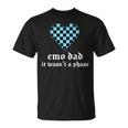 Emo Dad It Wasn't A Phase Retro Goth Emo Punk Gothic Kawaii T-Shirt