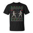 Esgrima Amante De Navidad Regalo Feo Esgrima Navidad Camiseta unisex