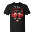 Our First Valentines Day As Mr & Mrs 2024 Married Couples T-Shirt