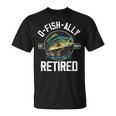 Fisherman Fishing Retirement O-Fish-Ally Retired 2024 T-Shirt