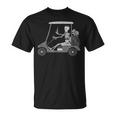 Forever Golfing Skeleton Driving A Golf Cart T-Shirt