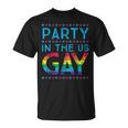 Fourth Of July Party In The Us Gay T-Shirt
