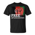 Free Afghanistan Afghan Flag United State Veteran Support T-Shirt