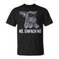 French Bulldog With Sunglasses Nö Einfach Nein Dog S T-Shirt