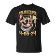 French Bulldog Wearing Solar Eclipse Glasses 2024 T-Shirt