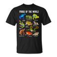 Frog Lover Types Of Frogs Frog Catcher Herpetology Frog T-Shirt